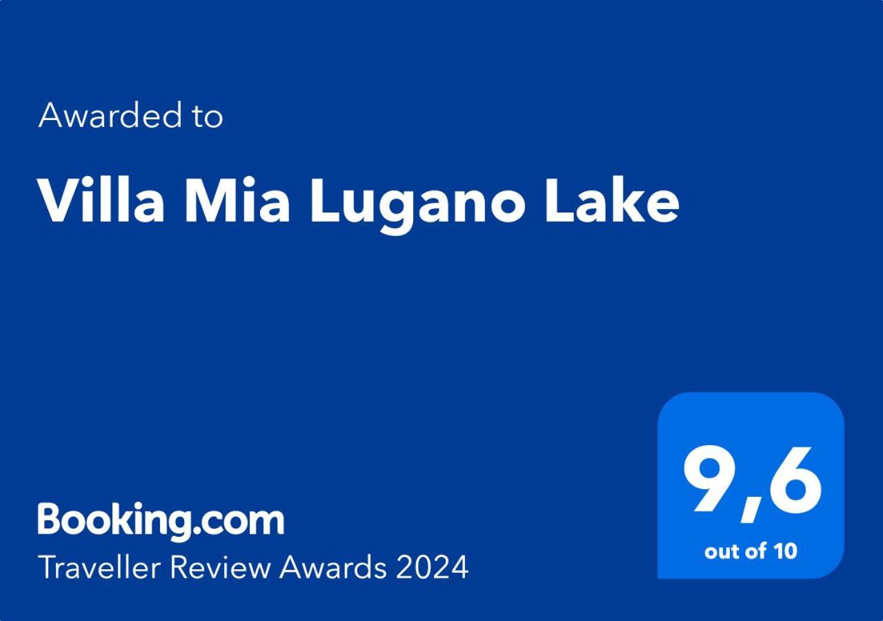 Villa Mia Lugano Lake Brusimpiano Exteriör bild
