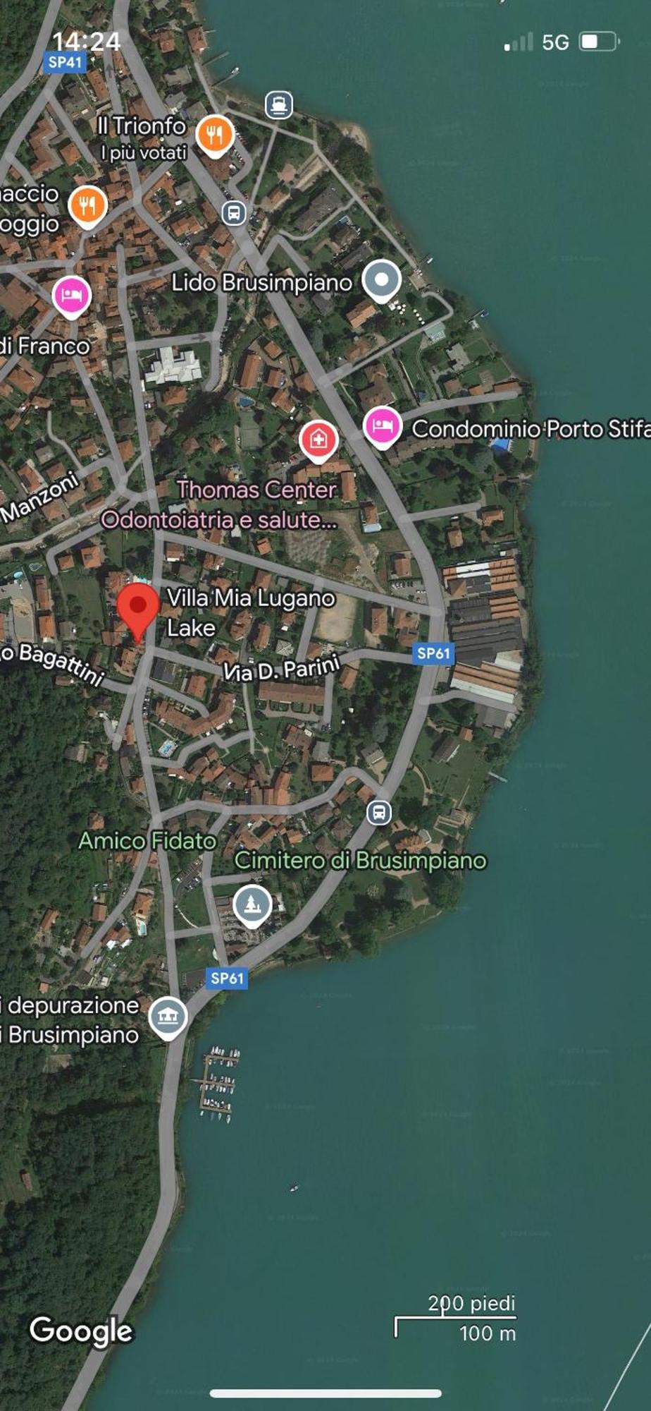 Villa Mia Lugano Lake Brusimpiano Exteriör bild